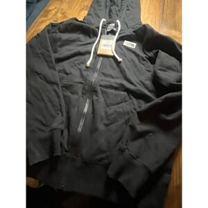 The North Face Mens M Heritage Patch Full Zip Hoodie TNF Black Size M